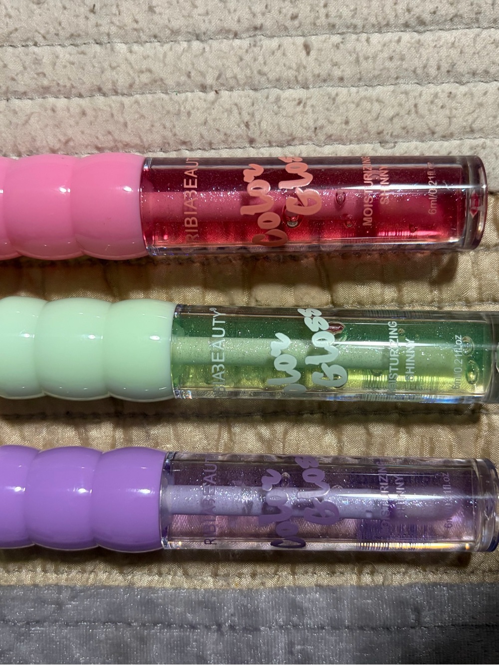 Source Unknown Joy Gloss Trio - Pink, Green, Purple